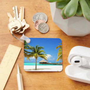 Tropical Beaches   Island & Lagoon, Maldives Key Ring