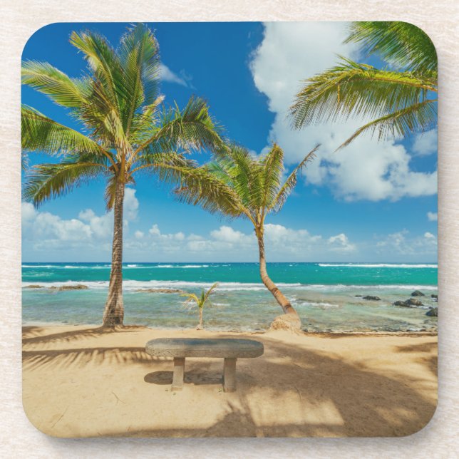 Tropical Beaches | Kuau Cove Beach, Maui Hawaii Coaster (Front)