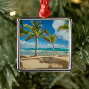 Tropical Beaches   Kuau Cove Beach, Maui Hawaii Metal Tree Decoration