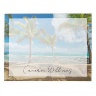 Tropical Beaches Kuau Cove Beach, Maui Hawaii Notepad