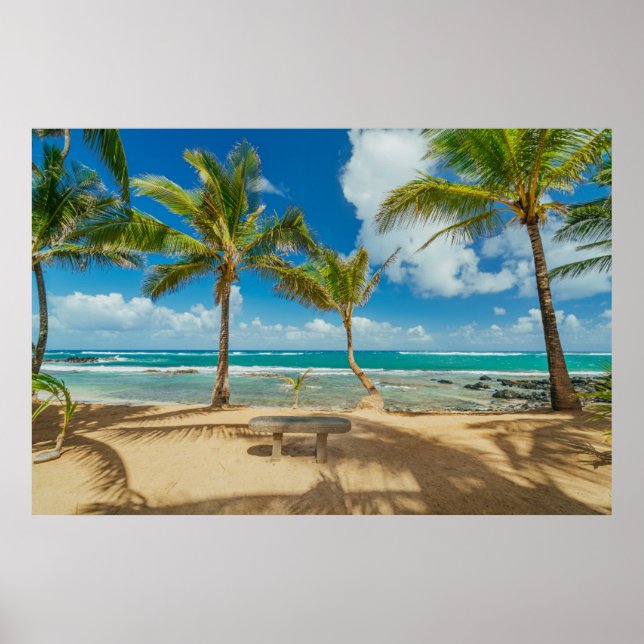 Tropical Beaches | Kuau Cove Beach, Maui Hawaii Poster (Front)
