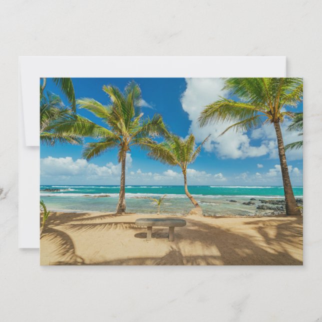 Tropical Beaches | Kuau Cove Beach, Maui Hawaii Thank You Card (Front)