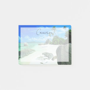 Tropical Beaches   La Digue Island Post-it Notes