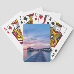 Tropical Beaches Maldives Bungalows Playing Cards