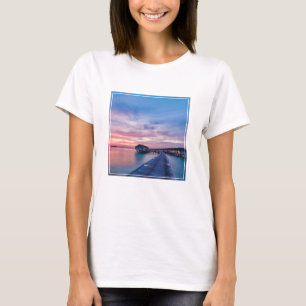 Tropical Beaches Maldives Bungalows T-Shirt