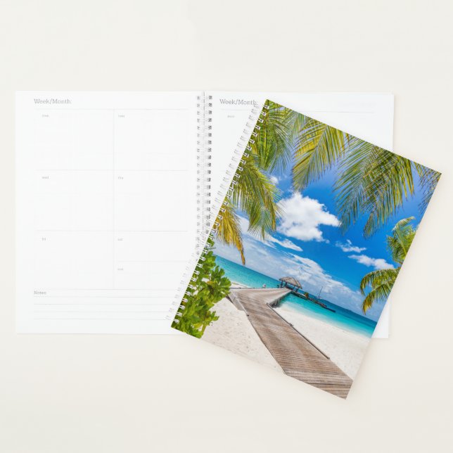 Tropical Beaches | Maldives Island Wooden Jetty Planner (Display)