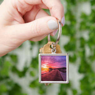 Tropical Beaches Maldives Sunset Key Ring