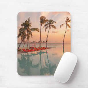 Tropical Beaches   Maldives Tropical Beach & Pool Mouse Mat