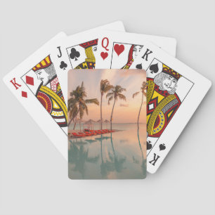 Tropical Beaches Maldives Tropical Beach & Pool Playing Cards