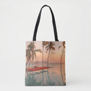 Tropical Beaches   Maldives Tropical Beach & Pool Tote Bag