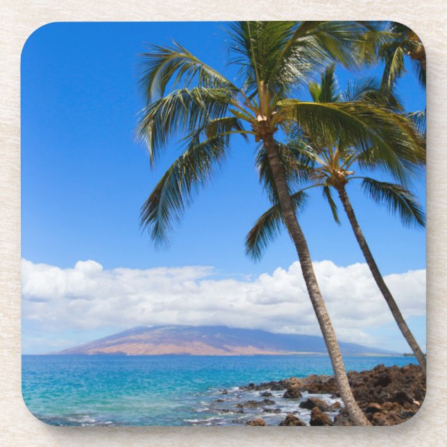 Tropical Beaches | Maui Hawaii Island Coaster (Front)