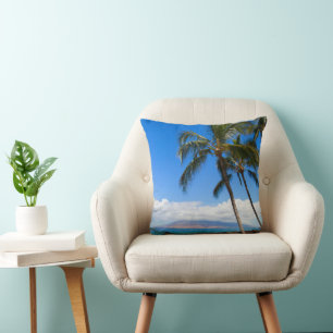 Tropical Beaches Maui Hawaii Island Cushion