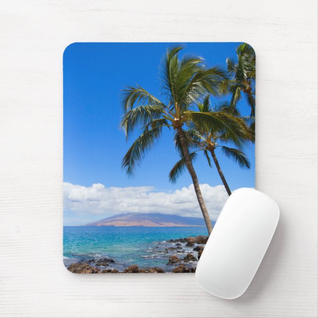 Tropical Beaches | Maui Hawaii Island Mouse Mat (With Mouse)