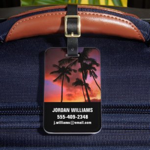 Tropical Beaches   Maui Hawaii Islands Luggage Tag