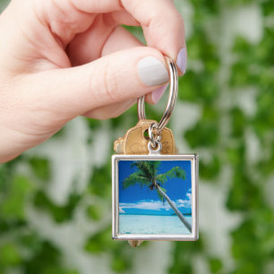 Tropical Beaches   Motu Tofari Beach, Bora Bora Key Ring