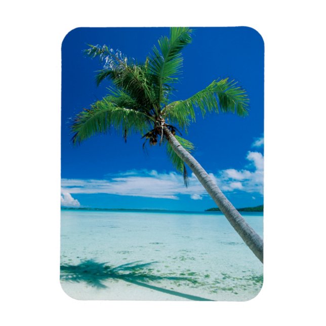 Tropical Beaches | Motu Tofari Beach, Bora Bora Magnet (Vertical)