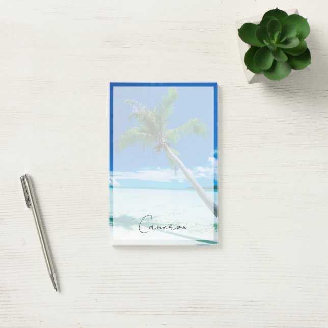 Tropical Beaches | Motu Tofari Beach, Bora Bora Post-it Notes (Office)