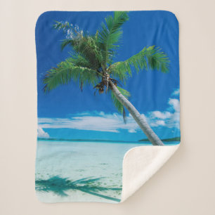 Tropical Beaches   Motu Tofari Beach, Bora Bora Sherpa Blanket