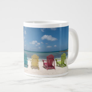 Tropical Beaches   Palm Beach, Aruba Large Coffee Mug