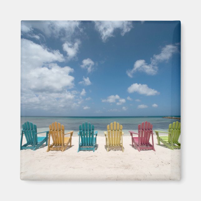 Tropical Beaches | Palm Beach, Aruba Magnet (Front)