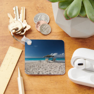 Tropical Beaches   Sandy Beach, Anguilla Key Ring