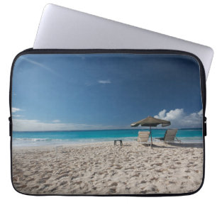 Tropical Beaches Sandy Beach, Anguilla Laptop Sleeve