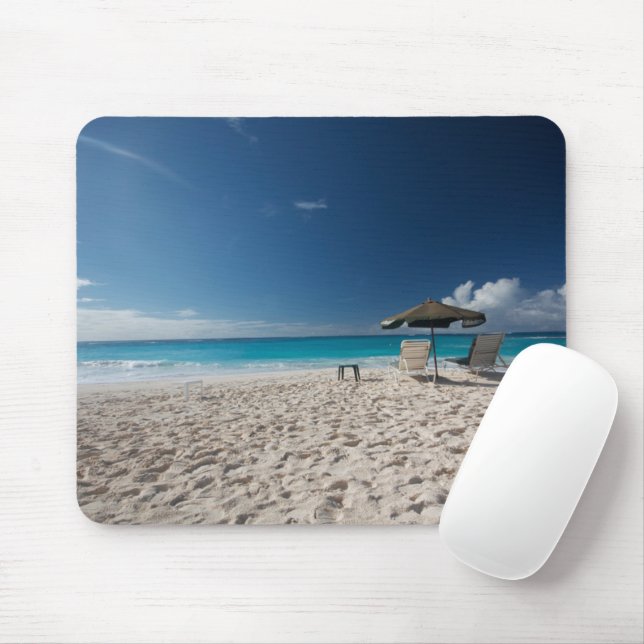Tropical Beaches | Sandy Beach, Anguilla Mouse Mat (With Mouse)
