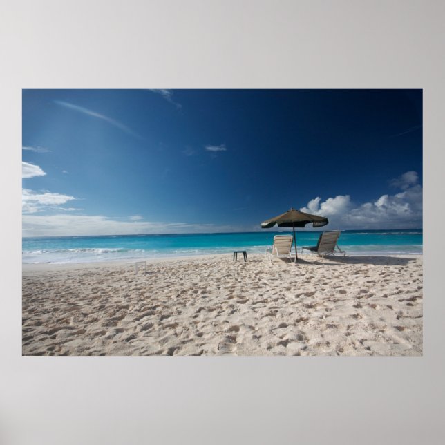 Tropical Beaches | Sandy Beach, Anguilla Poster (Front)
