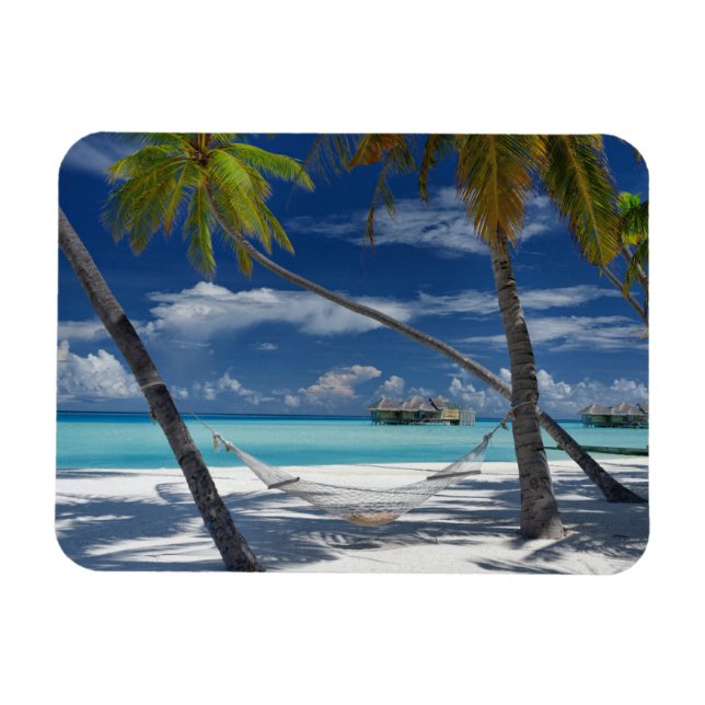 Tropical Beaches | Sandy Beach, Maldives Magnet (Horizontal)