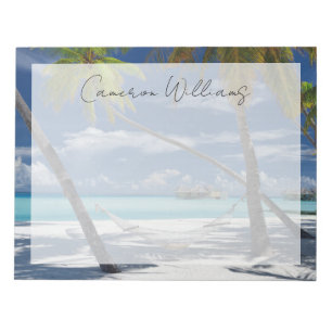 Tropical Beaches   Sandy Beach, Maldives Notepad
