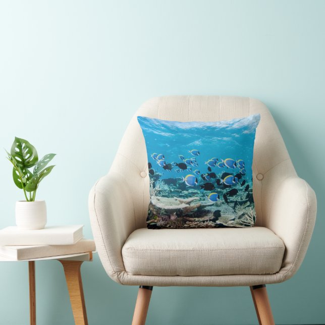 Tropical Beaches | Sturgeon Amongst Coral Cushion (Chair)