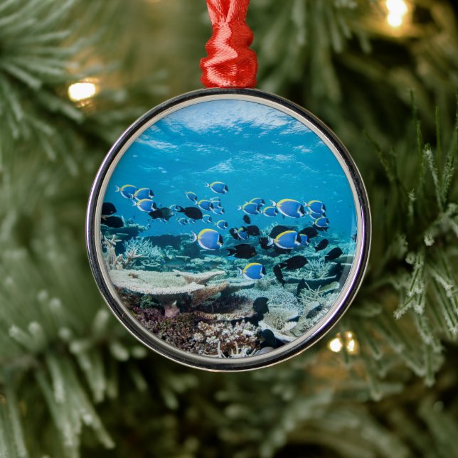 Tropical Beaches | Sturgeon Amongst Coral Metal Tree Decoration (Tree)