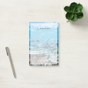 Tropical Beaches Sturgeon Amongst Coral Post-it Notes