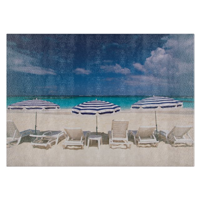 Tropical Beaches | Tropical Beach Anguilla Cutting Board (Front)