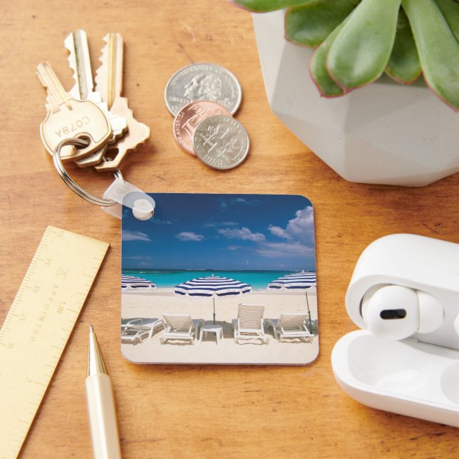 Tropical Beaches | Tropical Beach Anguilla Key Ring (Desk)
