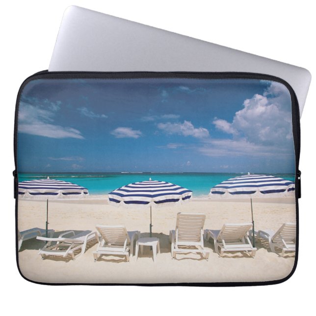 Tropical Beaches | Tropical Beach Anguilla Laptop Sleeve (Front)