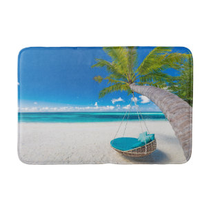 Tropical Beaches   Tropical Landscape Beach Swing Bath Mat