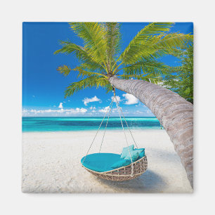 Tropical Beaches   Tropical Landscape Beach Swing Magnet