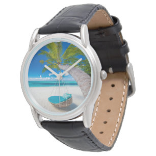 Tropical Beaches   Tropical Landscape Beach Swing Watch