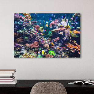 Tropical Beaches   Underwater Coral Reef Canvas Print