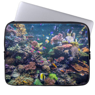 Tropical Beaches   Underwater Coral Reef Laptop Sleeve