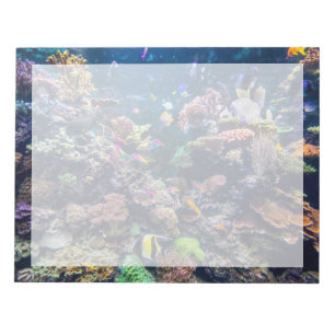 Tropical Beaches Underwater Coral Reef Notepad