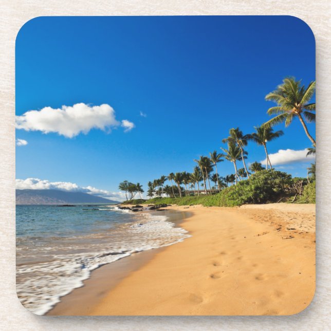 Tropical Beaches | Wailea, Maui, Hawaii Coaster (Front)