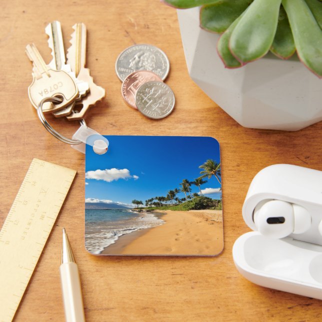 Tropical Beaches | Wailea, Maui, Hawaii Key Ring (Desk)
