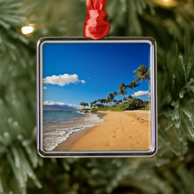 Tropical Beaches | Wailea, Maui, Hawaii Metal Tree Decoration (Tree)