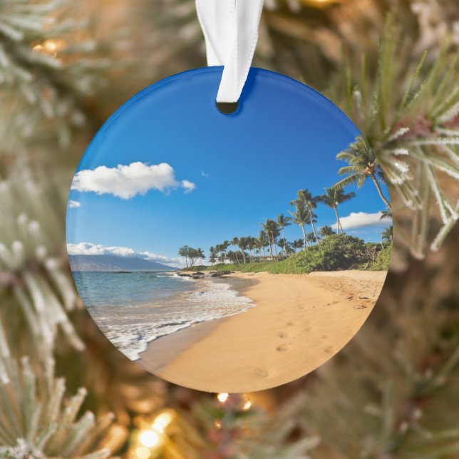 Tropical Beaches | Wailea, Maui, Hawaii Ornament (Tree)