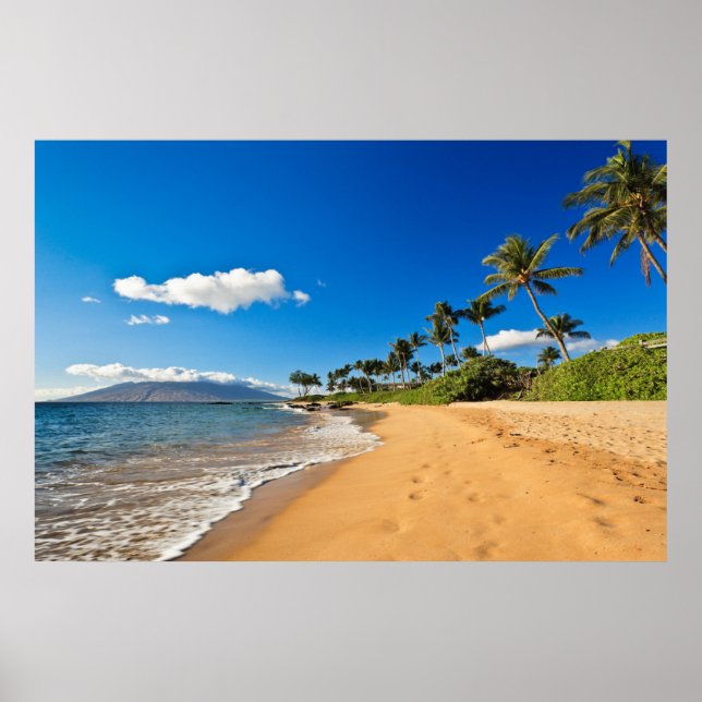 Tropical Beaches | Wailea, Maui, Hawaii Poster (Front)