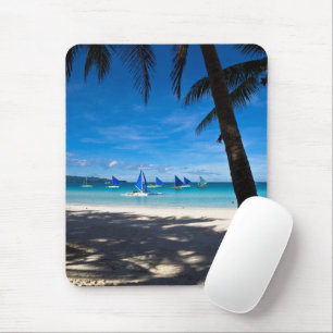 Tropical Beaches   White Beach Boracay Philippines Mouse Mat