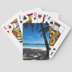 Tropical Beaches   White Beach Boracay Philippines Playing Cards