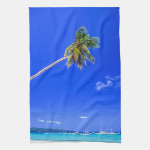 Tropical Beaches   White Beach, Phillipines Tea Towel